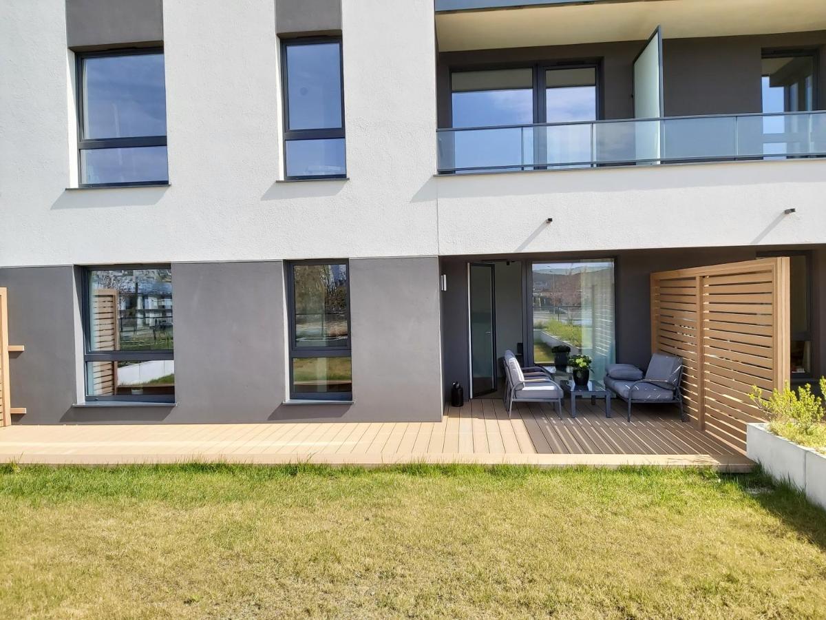 Apartament 150 Zaspa Vvita Z Prywatnym Ogrodem I Tarasem Gdansk Luaran gambar