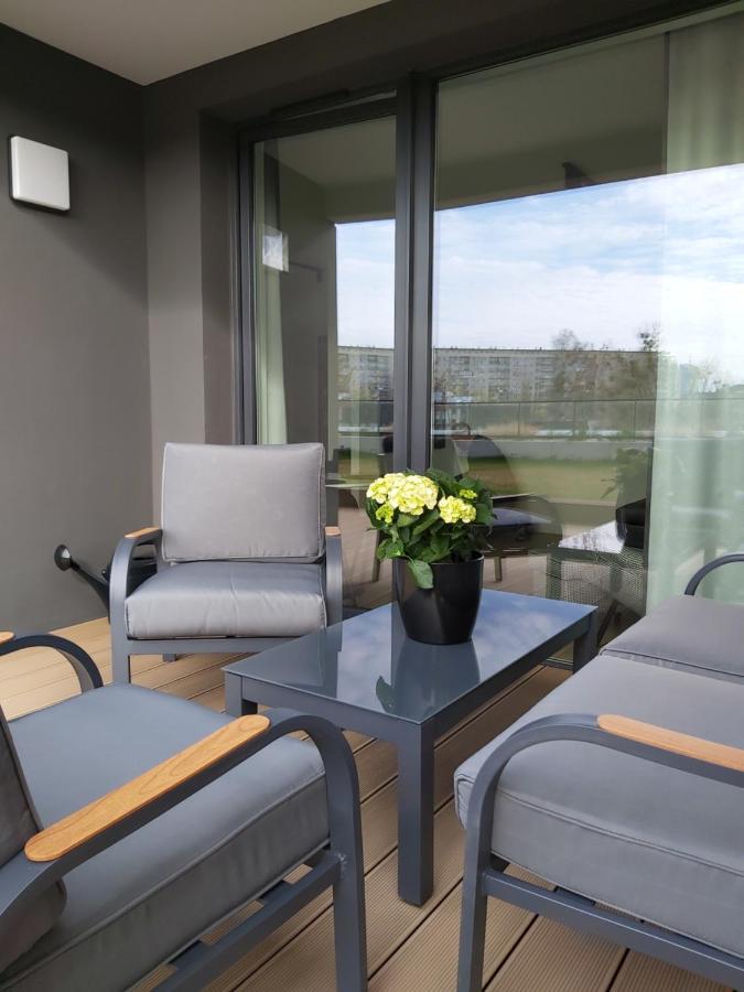 Apartament 150 Zaspa Vvita Z Prywatnym Ogrodem I Tarasem Gdansk Luaran gambar