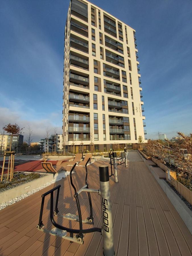 Apartament 150 Zaspa Vvita Z Prywatnym Ogrodem I Tarasem Gdansk Luaran gambar