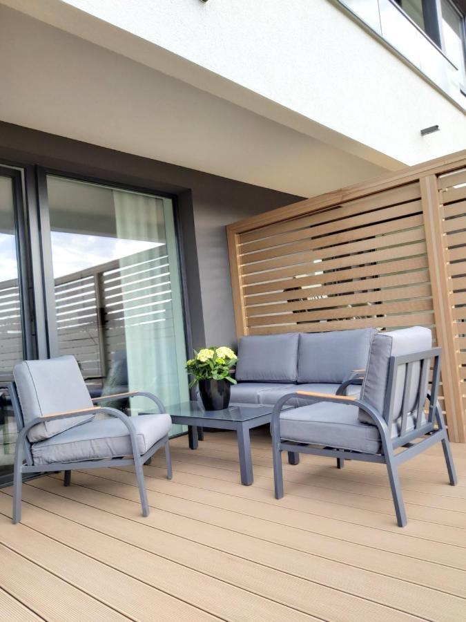 Apartament 150 Zaspa Vvita Z Prywatnym Ogrodem I Tarasem Gdansk Luaran gambar